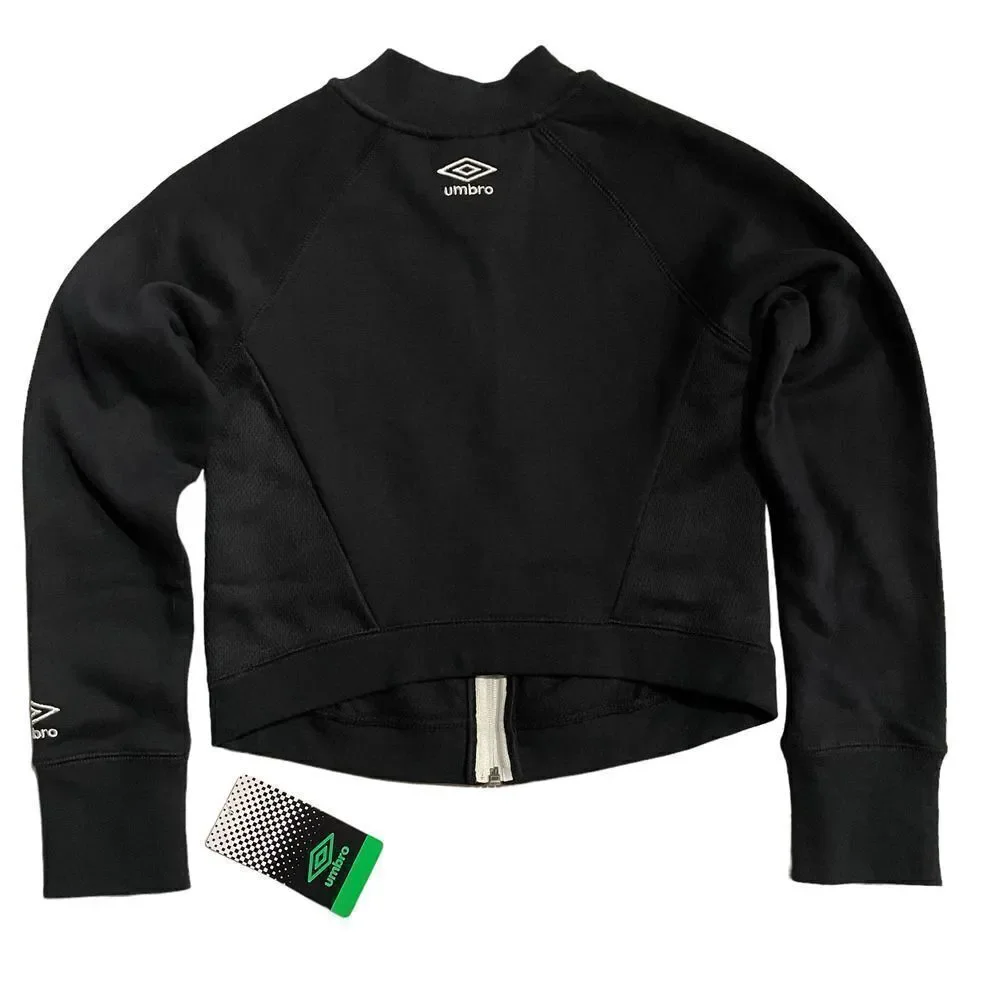 Nwt Umbro Black Zip Sweatshirt Girls 7-8